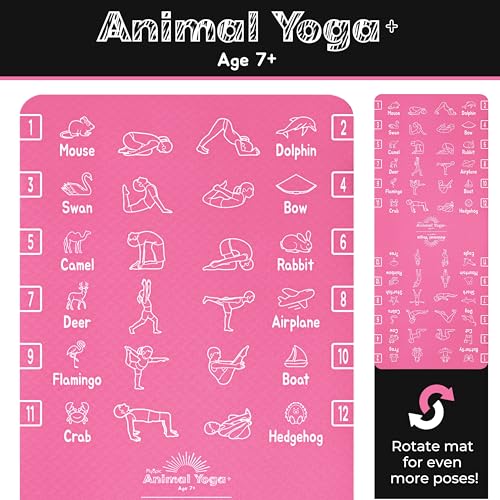 Kids Yoga Mat - Non-Slip Lightweight TPE Exercise Mat - Ideal for Boys & Girls (Ages 3-12), Toddlers & Children in Kindergarten, Preschool, School. PVC Free. 6mm Thick. Carry Strap - view 5