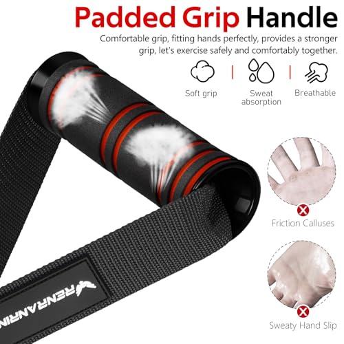 Gym Exercise Handles, Replacement Handle Attachments for Cable Machine Pulleys, Resistance Band and Strength Trainer, Pull Down Workout Accessories, Home Gym Add On Equipment - view 4