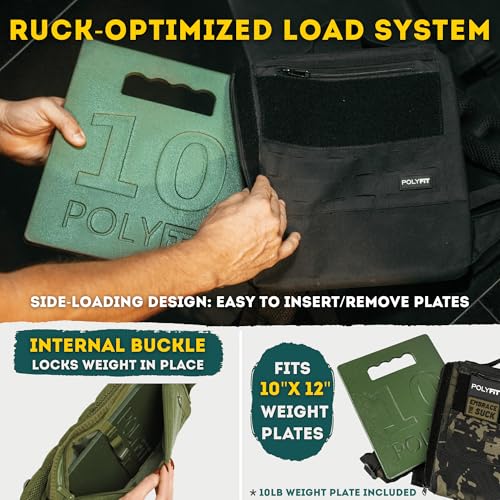 Rucking Starter Kit - Ruck Backpack with 10 lb Plate & Accessories - view 3