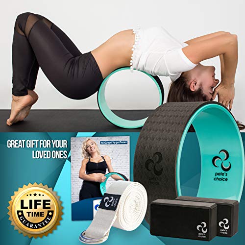 Yoga Wheel Kit for Beginners - Wheel, 2 Blocks, Strap & Guide - view 3