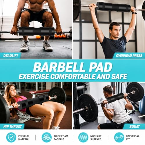 10 PCS Barbell Pad Set for Squat,Hip Thrust Pad Workout Foam - view 2