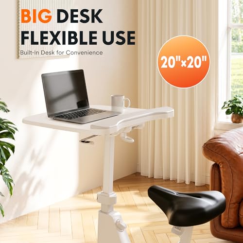 V9 Exercise Bike with 2D Desktop,8-Level Magnetic Friction - view 6