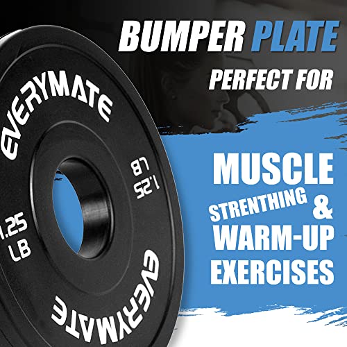 Change Weight Plates 1.25LB 2.5LB 5LB Set Fractional Olympic Bumper Plates for Cross Training Steel Insert Strength Training - view 2