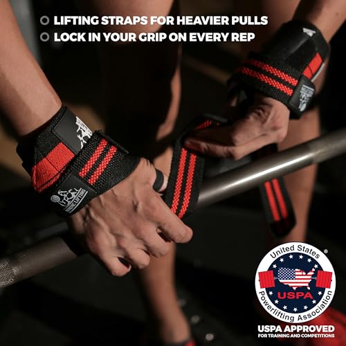 Wrist Wraps for Weightlifting & Lifting Straps (2 Pairs) - view 3