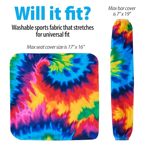 Universal Rollator Walker Seat and Backrest Covers (Tie-Dye) - view 3