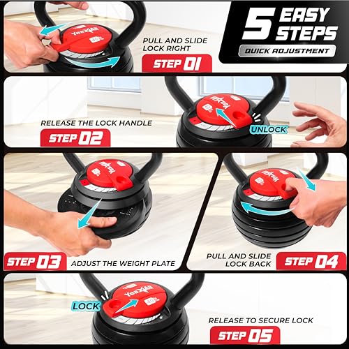 Adjustable Kettlebell Set, Strength Training Weights - view 4
