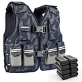 Adjustable Weighted Vest for Men & Women, 2–10lb Workout Vest with Removable Weights, Running Vest with Shoulder & Waist Adjustment System for Strength Training, Weight Loss & Muscle Building