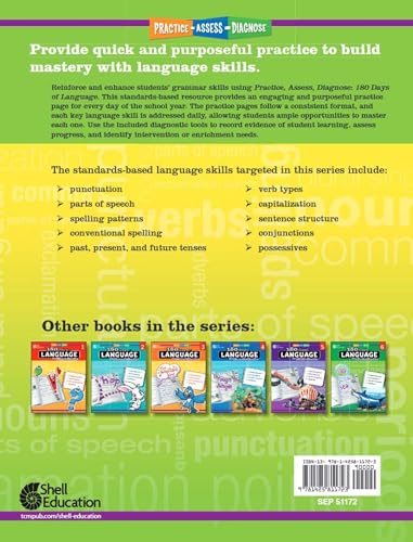180 Days: Grade K Bundle Enhance Kindergarten Learning with 180 Days of Practice 4 Book Bundle: Daily Reading, Writing, Grammar, and Math Practice Sheets with Assessments - view 6