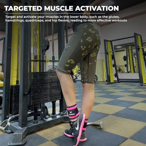Adjustable Gym Ankle Straps for Cable Machines Women & Men, Glute Kickbacks - view 5
