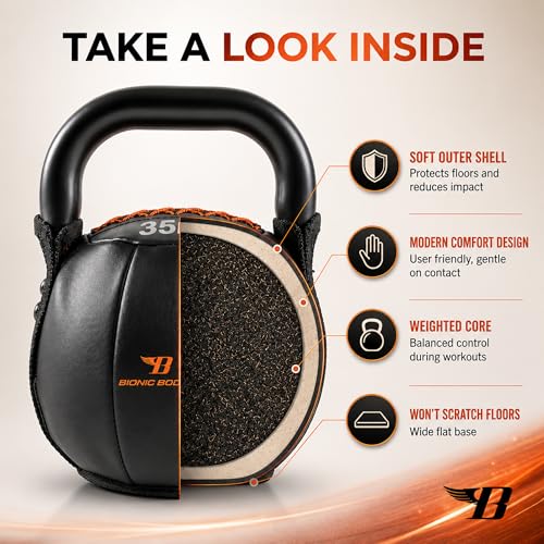 By Kim Lyons Soft Kettlebell with Handle | Soft Weight for Strength Training, Conditioning, Core & Full Body Workouts | Ergonomic Grip | Home Gym, Cross Training, HIIT & Functional Fitness Equipment - view 3