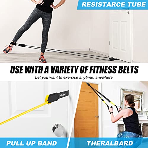 Door Anchor for Resistance Bands, Home-Gym Workout Exercise Attachment for Yoga Strap, Physical Therapy and Closed Loop Bands, Heavy Duty System - view 3