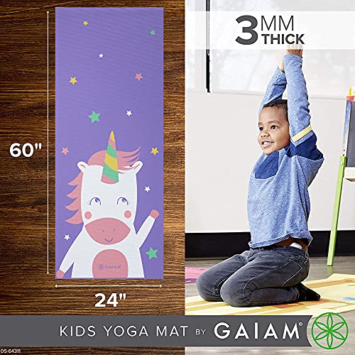 Kids Printed Yoga Mat, Non-Toxic, Fun Design, 3mm - view 3