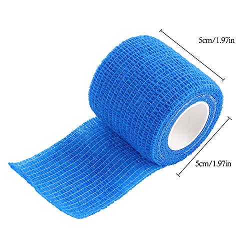 Self Adhesive Bandage Wrap, 12pcs 2" x 5 Yards, Breathable Elastic Cohesive Bandages, Vet Wrap, Tattoo Handle Grip Tube, Sports Tape Bulk for First Aid Supplies, Wrist Sprains Protection - view 2