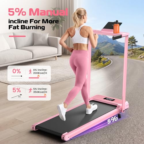 Walking Pad with Incline-Under Desk Treadmill for Home/Office - view 3