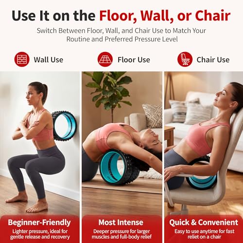 10 Inch Back Roller, Foam Roller for Exercise, Spine-Safe Groove - view 5