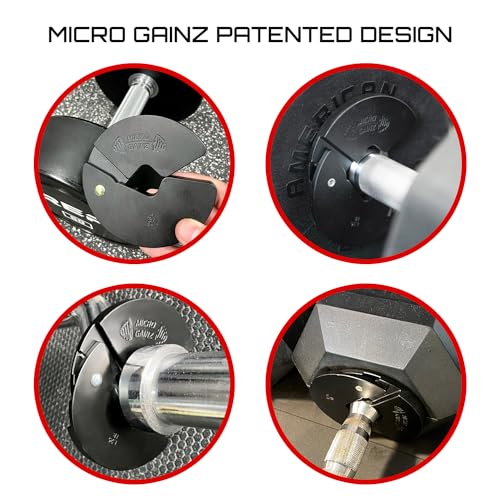 Micro Gainz 1.25LB Dumbbell Fractional Weight Plates, 4-Piece - view 4