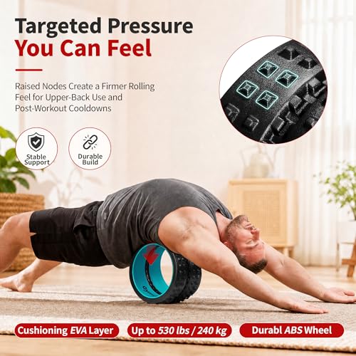 10 Inch Back Roller, Foam Roller for Exercise, Spine-Safe Groove - view 2