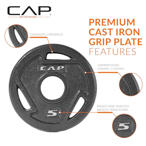 Olympic 2-Inch Weight Plates, Cast Iron & Rubber Coated - view 3