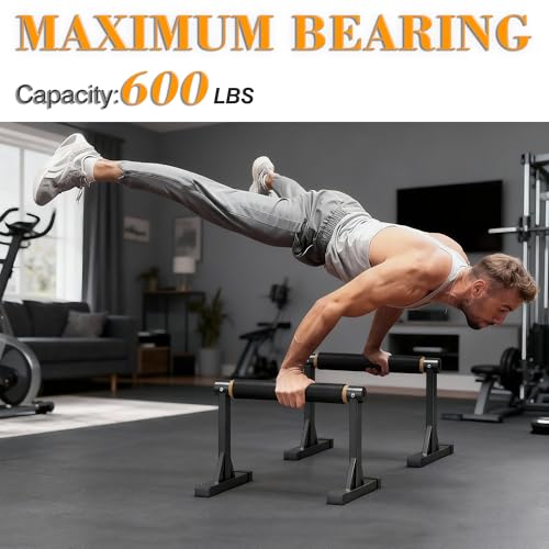 Wooden Parallel Bars 12/10-14" 600LB Capacity for Home Gym - view 2