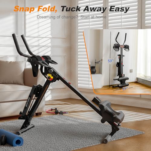 3 in 1 Ab Machine, Foldable Rowing Machine & Cable System - view 6