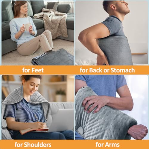 Heating Pad for Back Extra Large & Double Sided Foot Warmer 2 in 1, 21x33 - view 4
