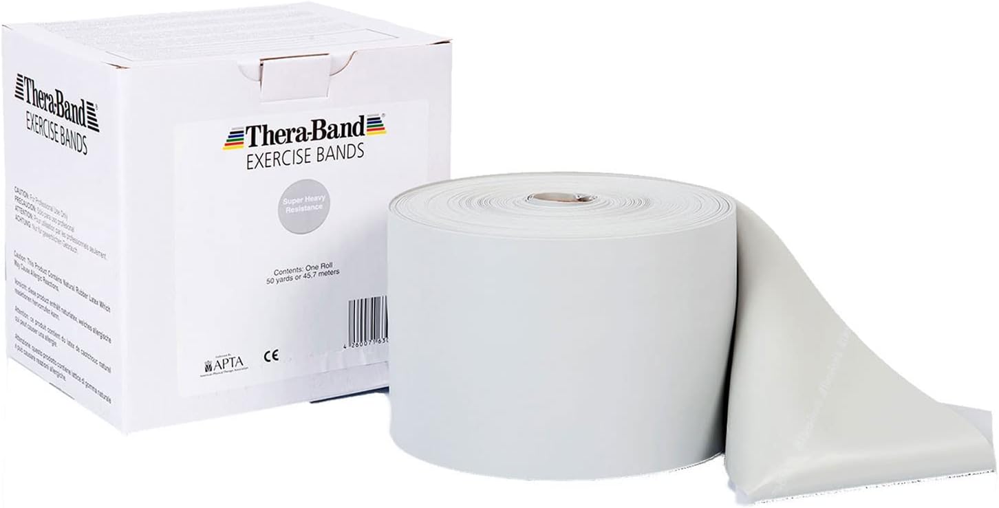 Resistance Band, 50-Yard Roll, Latex Elastic Band for Exercise, Stretching, Physical Therapy, Yoga, Pilates, Home Workouts, Cut-to-Length, Color-Coded Levels - view 5