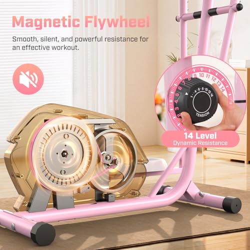 Home Elliptical Machine with Magnetic Resistance&Hand Pulse Sensors - view 3