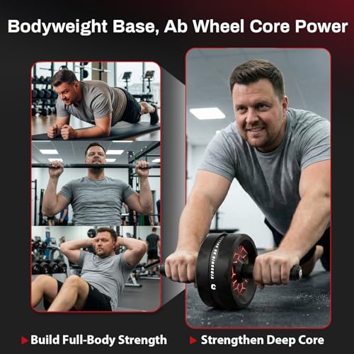Ab Roller Wheel for Home Gym, Abs & Core Strength Workout with Knee Pad Set - view 6