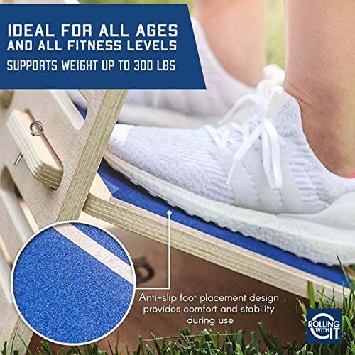 Wooden Slant Board for Calf Stretching, 4 Adjustable Angles - view 5
