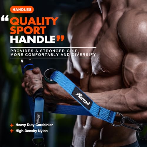 Exercise Handle, Replacement Fitness Equipment for Pilates, Yoga, Strength Trainer, Pull Down Home Gym Red, Grey, Blue Working Out Handle - view 7