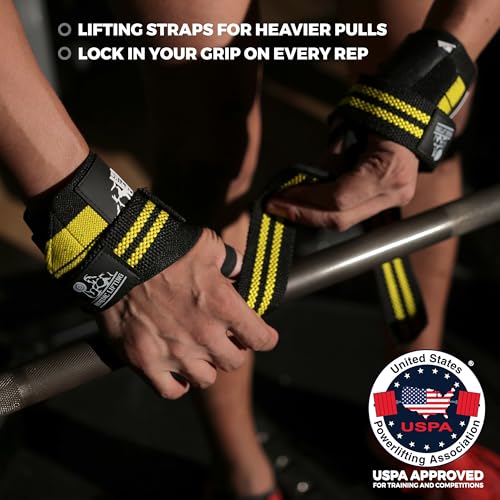 Wrist Wraps for Weightlifting & Lifting Straps (2 Pairs) - view 3