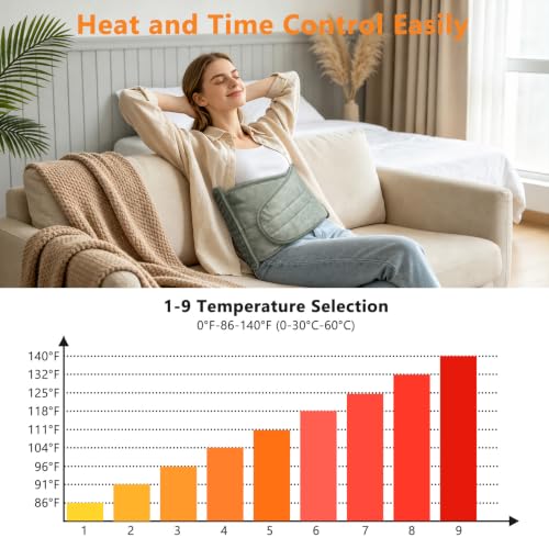 Heating Pad for Lower Back&Period Cramps, Wrap Heat Pad for Muscle Comfort - view 5
