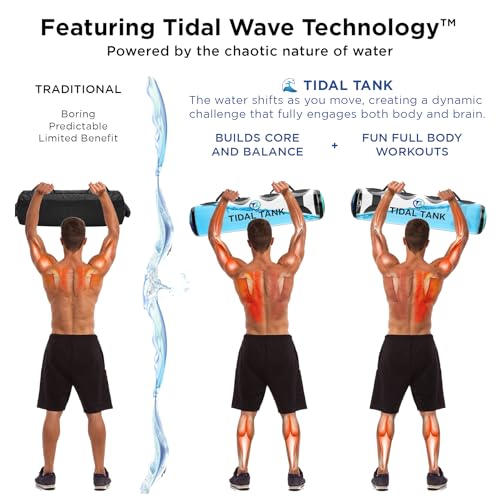 Tube - The Original Aqua Bag - Water Weight Bag up to 79 lbs - Adjustable Workout Sand Bags Weights Alternative - Portable Sandbag Fitness Equipment Set, Home Exercise Gym - Including App - view 3