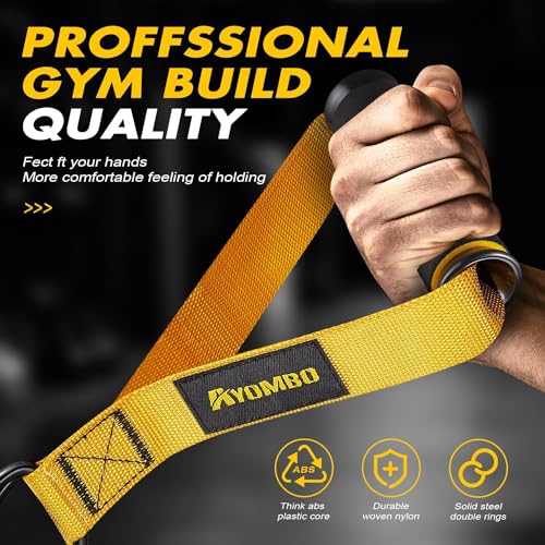 Gym Equipment, Cable Attachments for Gym, Home Workout Equipment Machine Grip Attachments, Resistance Bands Handles for Weight Strength Trainer, Gym Heavy Duty Exercise Handle for Men - view 3