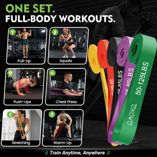 Resistance Bands Set, Workout & Pull Up Assistance Bands for Home Gym - view 4