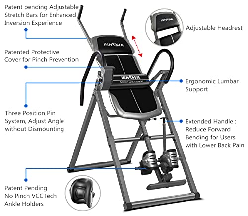 Innova Inversion Table with Stretch Bars for Optimal Slope Inversion and Full Body Stretch - view 2