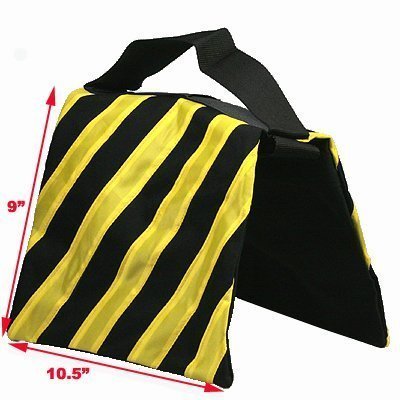 SANDBAG Sand Bag SADDLEBAG Design Weight Bags for Photo Video Studio Stand by Kaezi Photography (Yellow - 4 Pack) - view 2