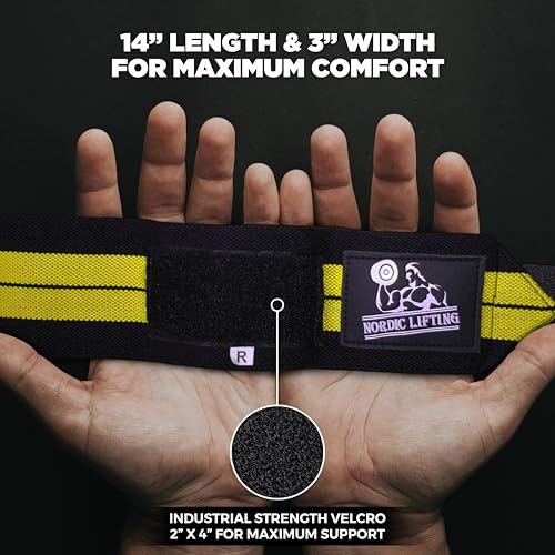 Wrist Wraps for Weightlifting & Lifting Straps (2 Pairs) - view 2