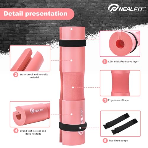 Barbell Pad Squat Pad for Squats—Squat Bar Pad—Great for Weightlifting,Lunges and Hip Thrusts—Foam Sponge Pad—Fit Standard and Olympic Bars Perfectly - view 4