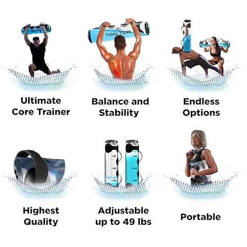 Tube - The Original Aqua Bag - Water Weight Bag up to 79 lbs - Adjustable Workout Sand Bags Weights Alternative - Portable Sandbag Fitness Equipment Set, Home Exercise Gym - Including App - view 4