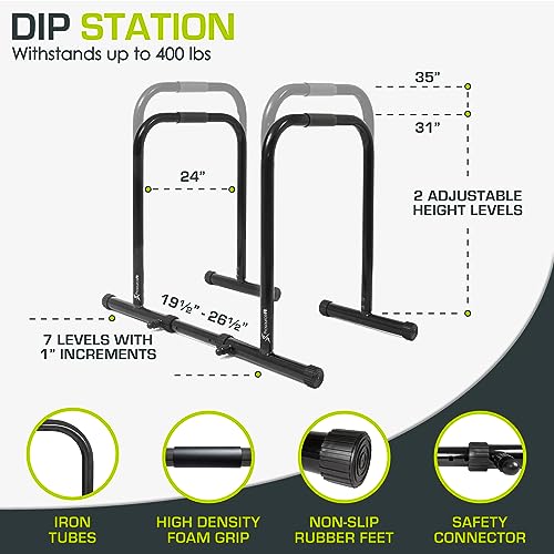 Power Dip Station Adjustable Height Upper Body Equipment for Home Gym - view 3