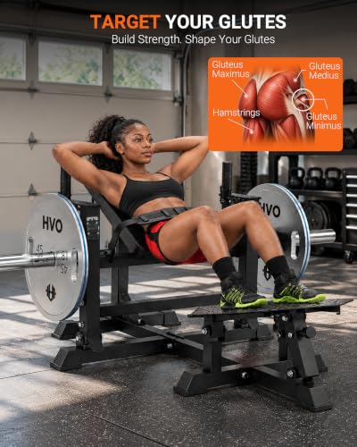 Hip Thrust Machine, Adjustable Glute Bridge Machine, Plate Loaded - view 2