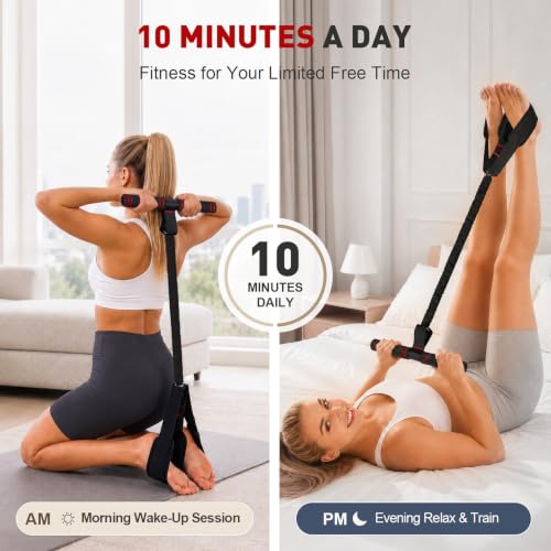 Upgraded Pedal Resistance Band with Handles for Women, Core & Abs Workout - view 3