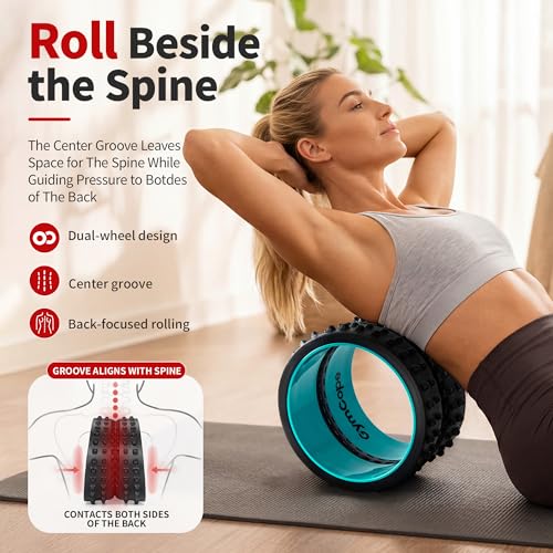 10 Inch Back Roller, Foam Roller for Exercise, Spine-Safe Groove - view 3