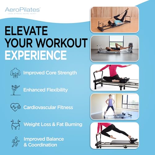 Pilates Reformer Machine, Gym Equipment for Resistance Workout, Strength & Fitness Training - Foldable & Compact - view 5