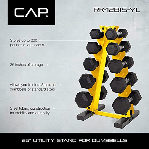 150 LB Dumbbell Set with Rack, Color Series - view 3