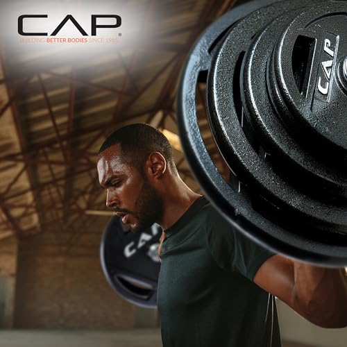 Olympic 2-Inch Weight Plates, Cast Iron & Rubber Coated - view 5