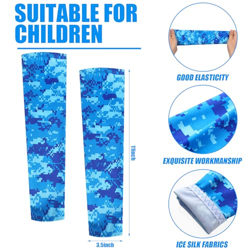 12 Pairs Kids Arm Sleeves UV Sun Protection - view 3