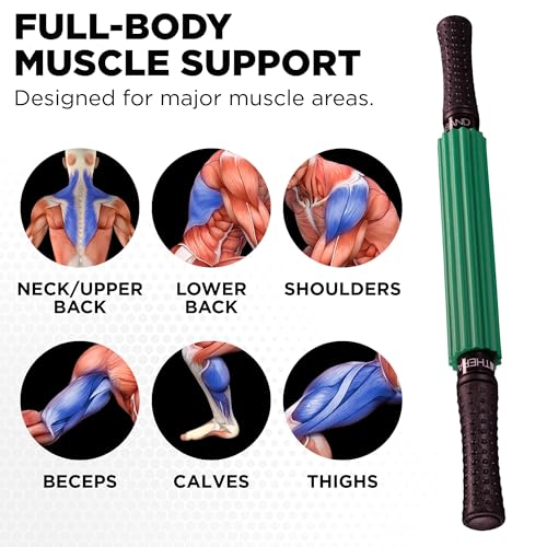 Roller Massager, Muscle Massage Tool, Fascia Release, Back, 21" - view 4
