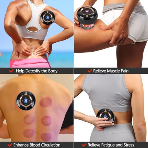 2PCS Cupping Set, 4 in 1 Smart Cupping Therapy Massager with Red Light,12 Levels Suction and Heat, Cupping Kit for Targeted Muscle Soreness, Tighter Skin and Gua Sha - view 3